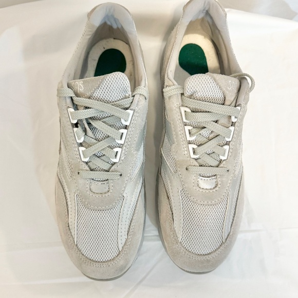 SAS Tour Mesh Comfort Sneakers Dust 10M Taupe Grey leather suede walking shoes - Picture 6 of 9